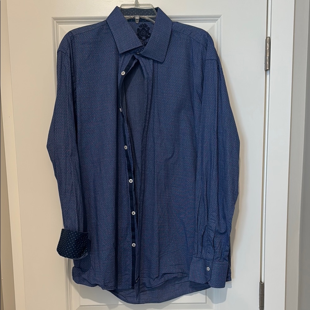 Men's Blue Dress Shirt